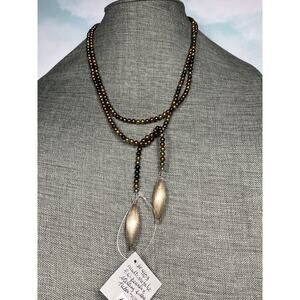 Myrna Carrol Necklace Multicolor Pearls Designer Artisan Handcrafted 48”